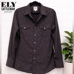 💙👉🔥Men’s Ely Cattleman Snap Shirt – Size Large